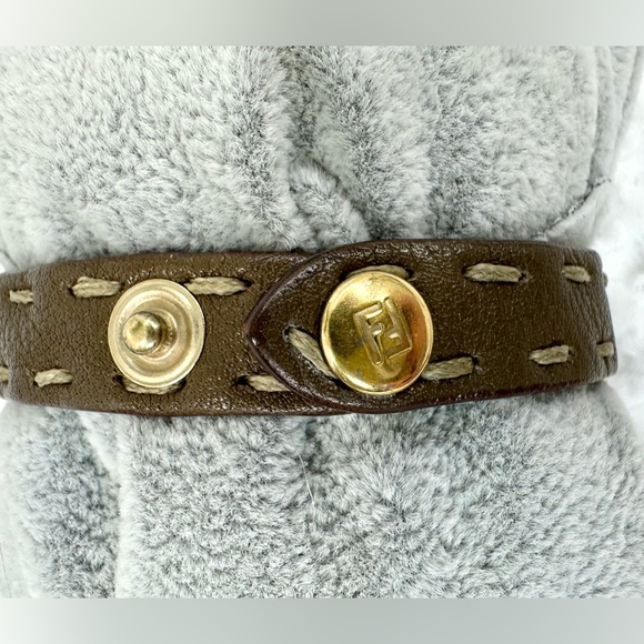 ❌SOLD 🤎Fendi Leather Horse Wrap Bracelet - Picture 3 of 8